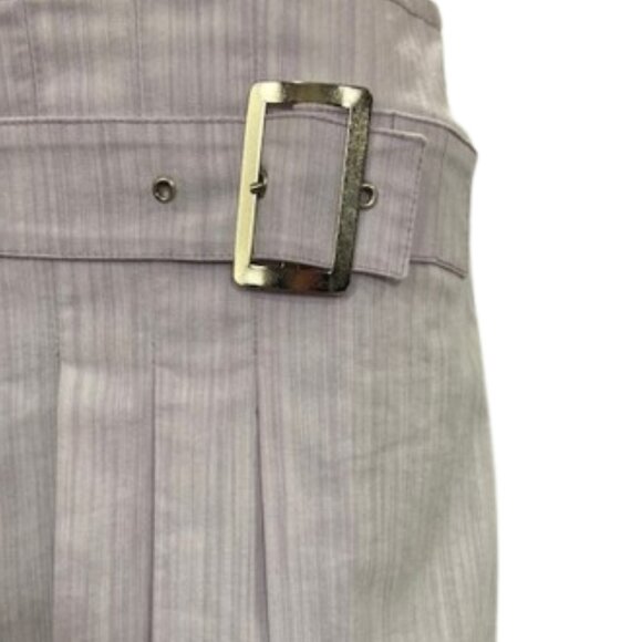 L. Modell Lavender Pleated Mini Skirt - Picture 3 of 5